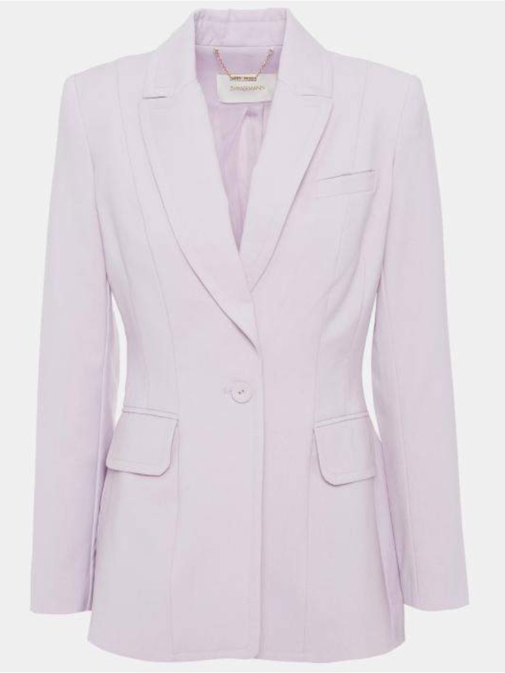 Zimmermann lilac 100% virgin wool blazer jacket
